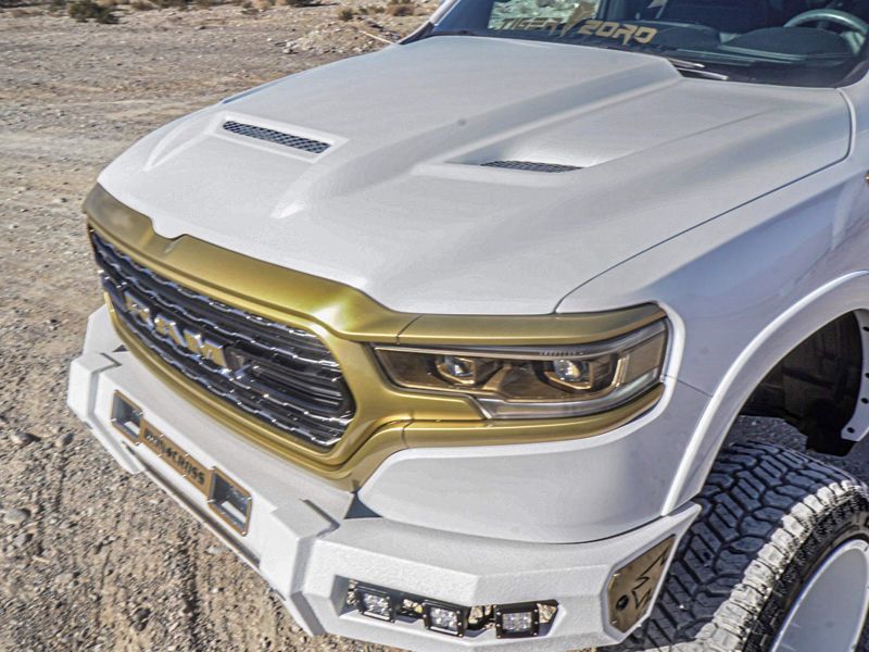 RK Sport Hellcat Style Hood 2019-up Ram 1500 New Body style - Click Image to Close